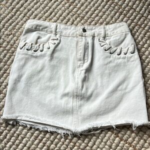 Mini Skirt with lace pocket design